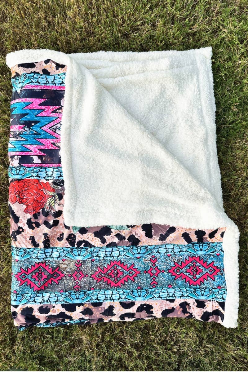 WESTERN FLANNEL LAMB BLANKET