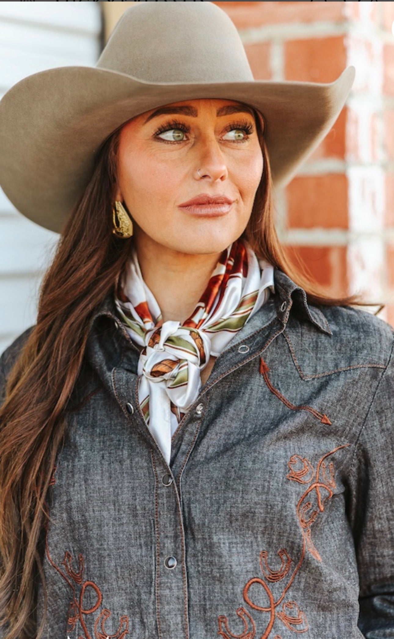 Roped Longhorn Wild Rag