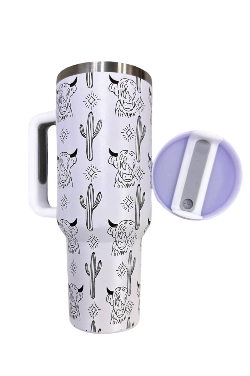 HIGHLAND COW STAINLESS STEEL TUMBLERS CUP 40oz