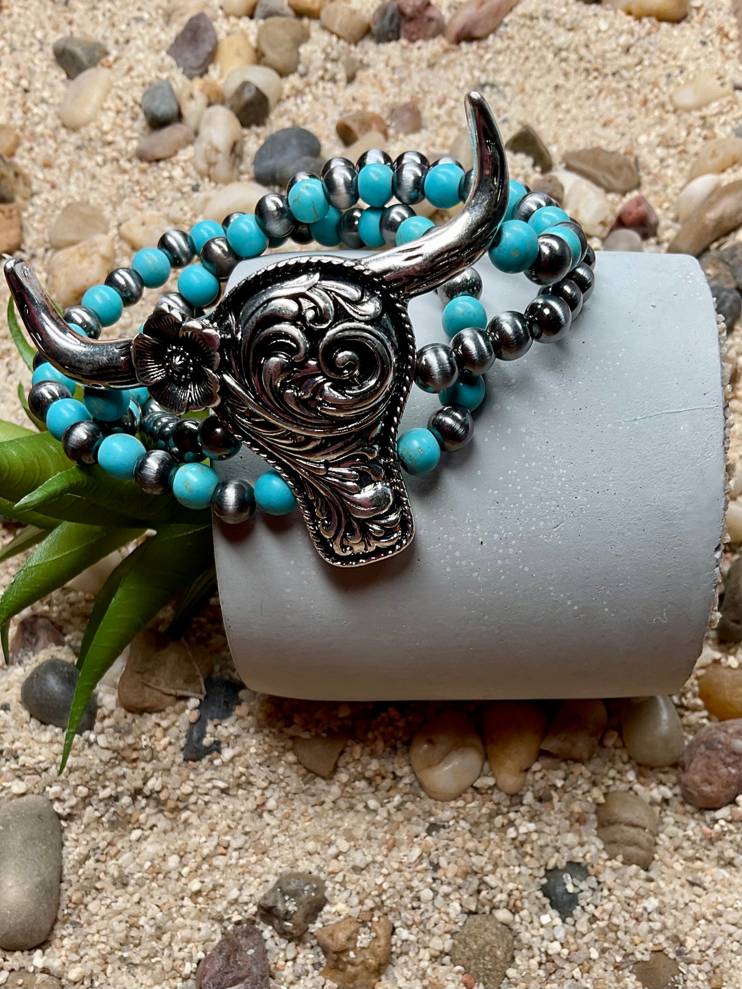 Desert Sky Longhorn Stretch Bracelet