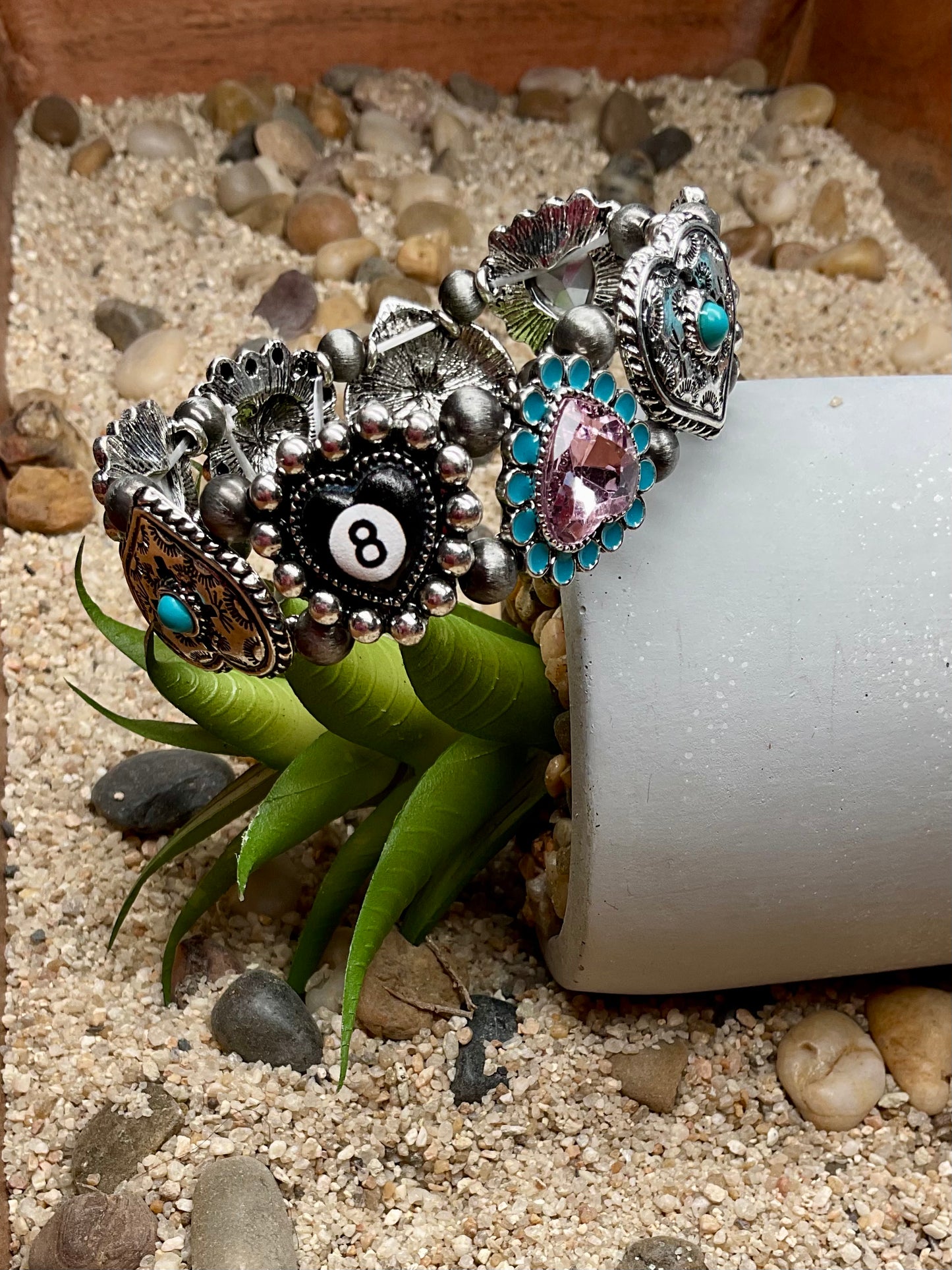 Lucky 8 Western Stretch Bracelet