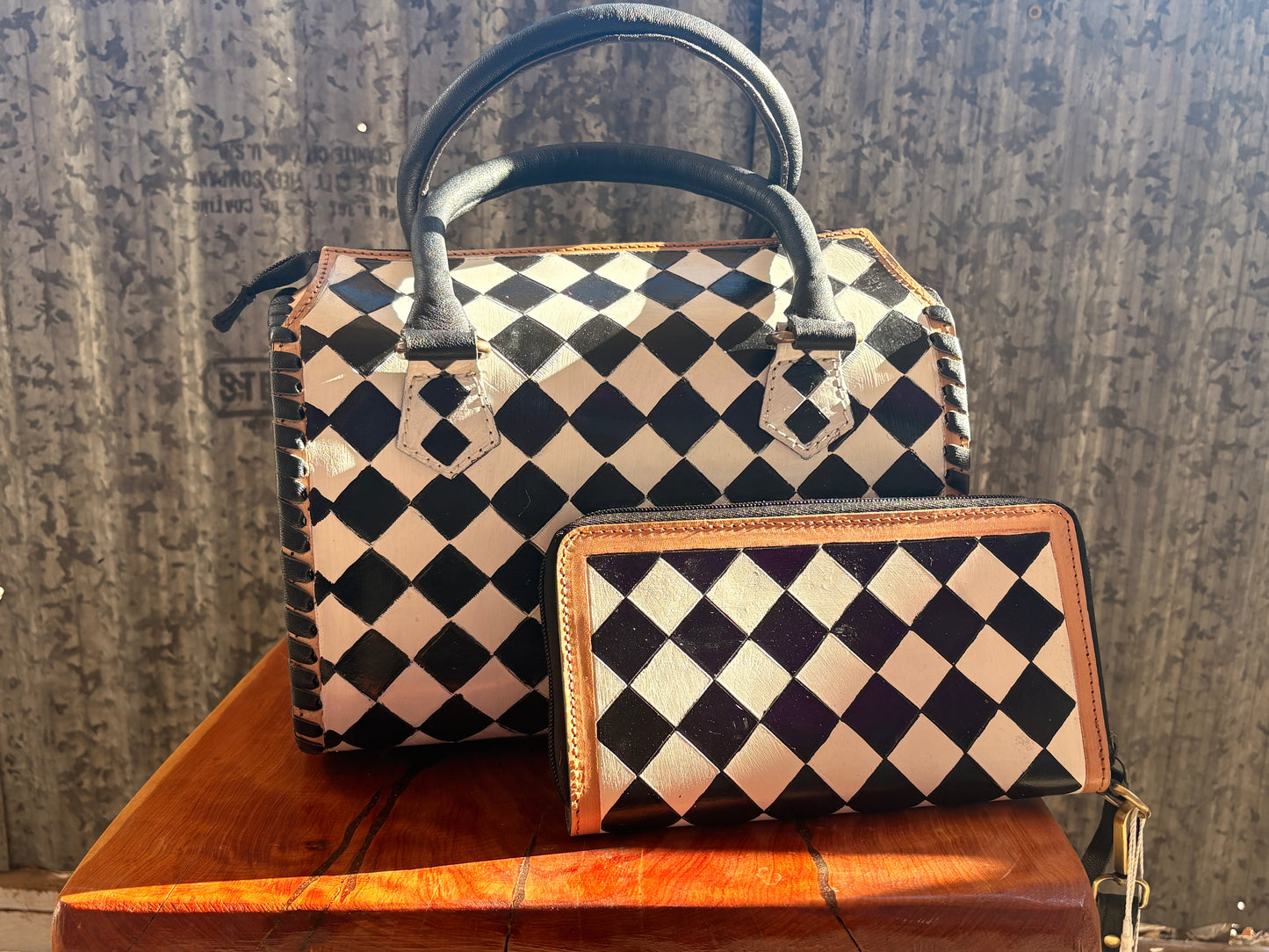 Bailey Checkered Speedy Bag