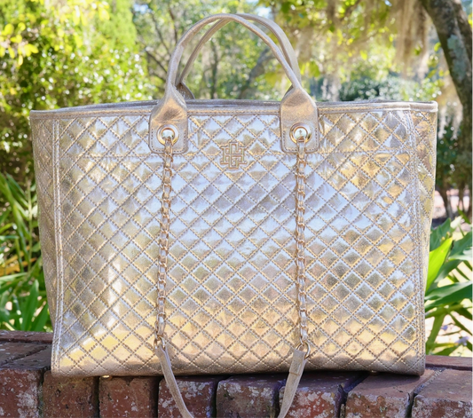 Caroline Hill Melissa Tote Bag Champagne Pop