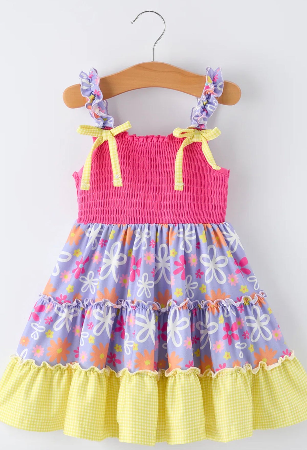 Lemon Bloom Twirl Dress