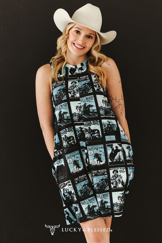 Rodeo Postcard Dress