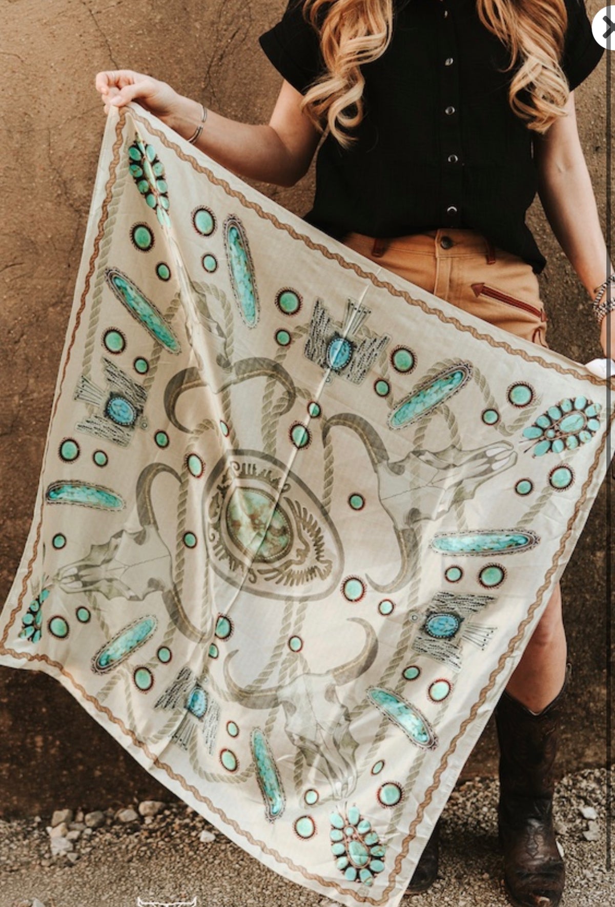 Turquoise Mesa Wild Rag