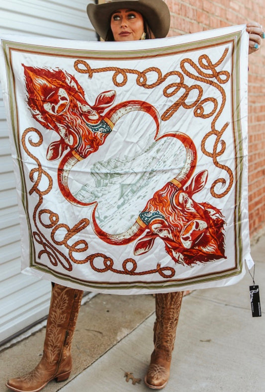 Roped Longhorn Wild Rag