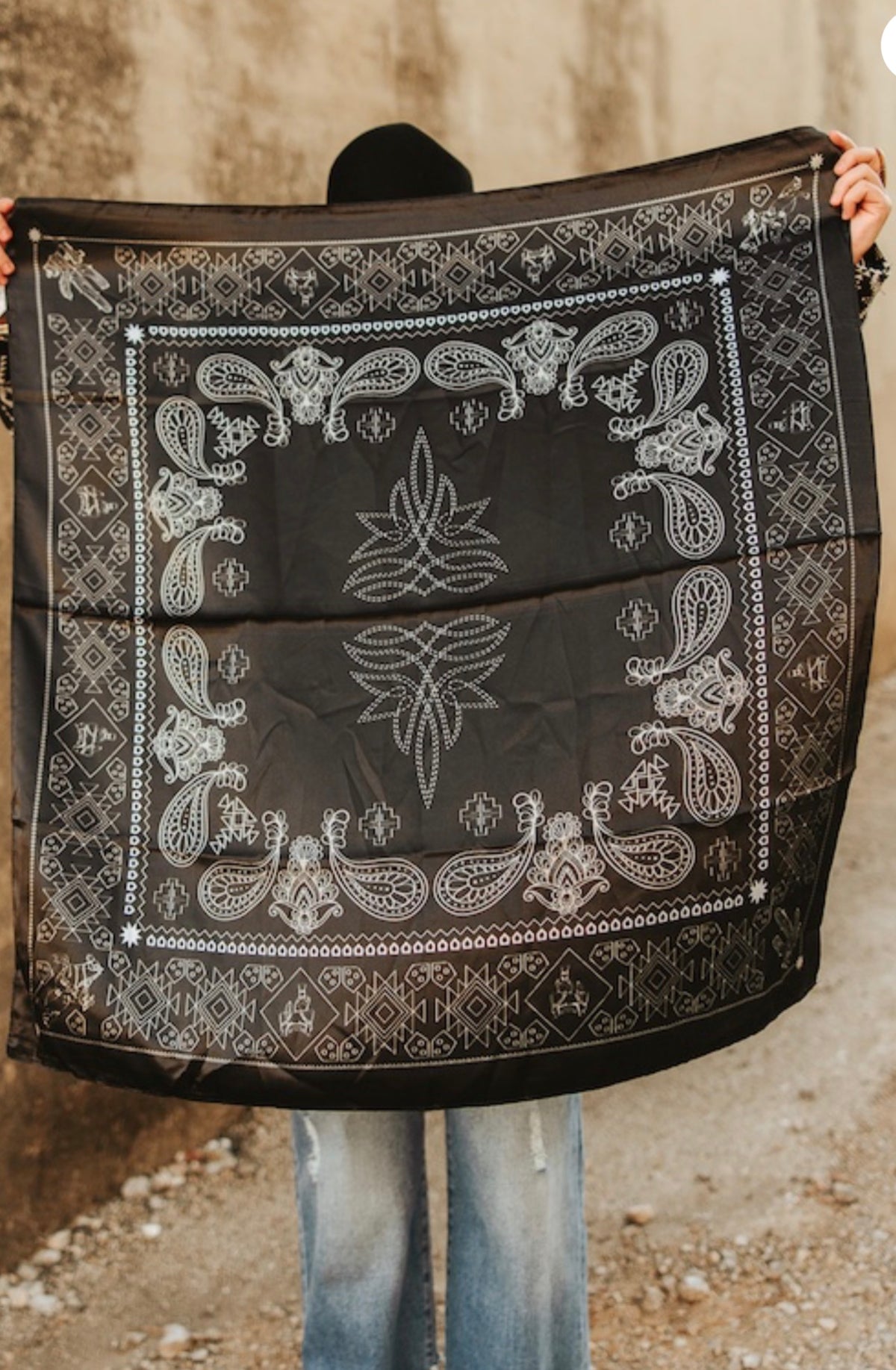 Midnight Paisley Wild Rag