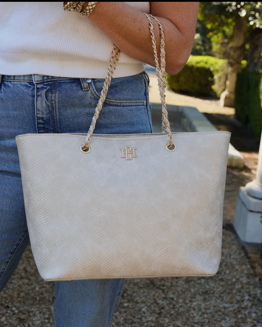 Caroline Hill Tote Shimmer Champagne