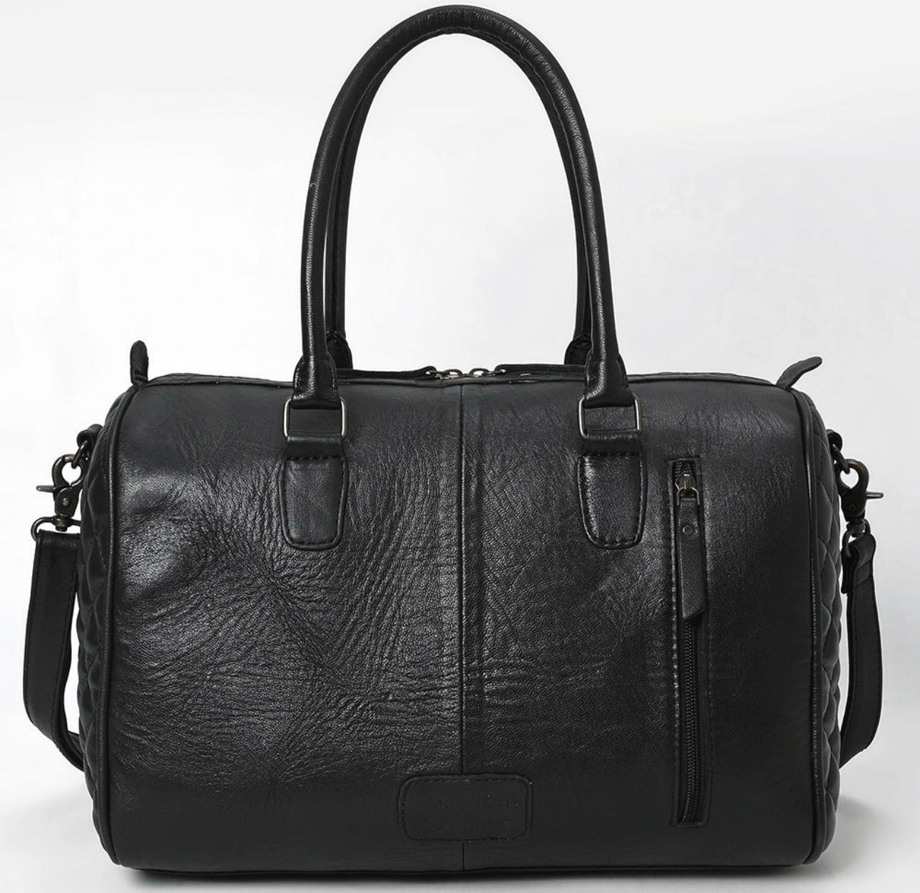 American Darling Quilted Tooled Leather Speedy Bag