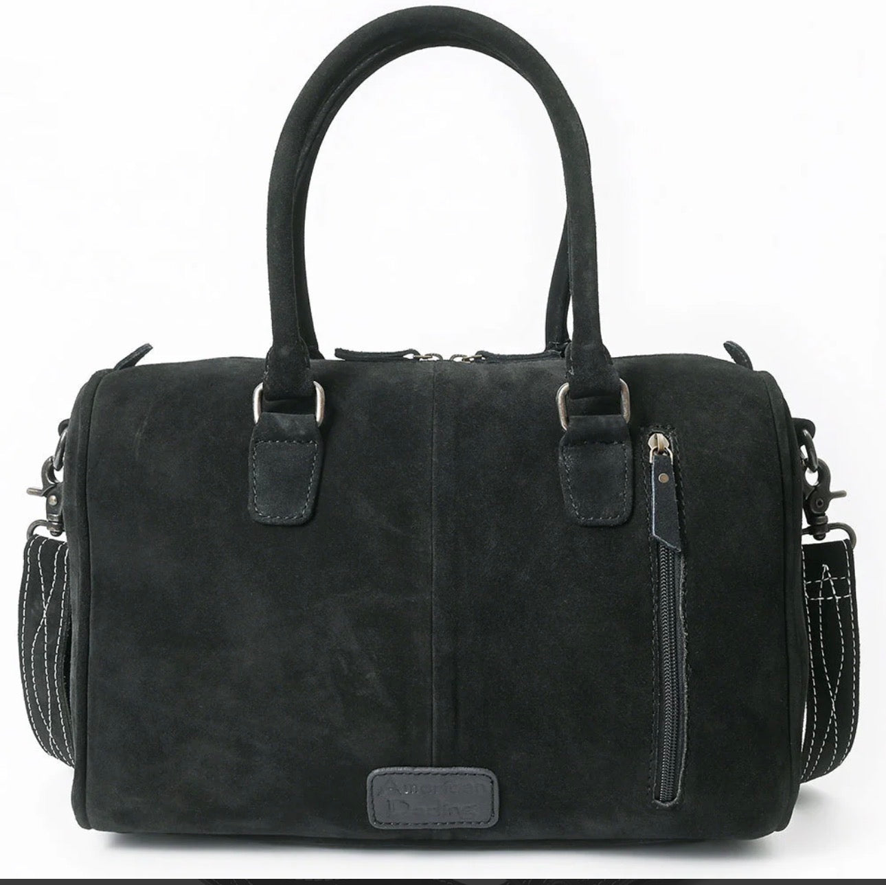 American Darling Black Tooled Stitch Speedy Bag