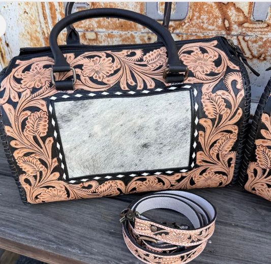 Desert Bloom Tooled Leather Speedy Bag