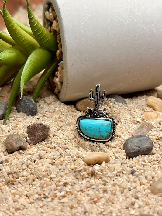 Desert Sky Adjustable Turquoise Ring
