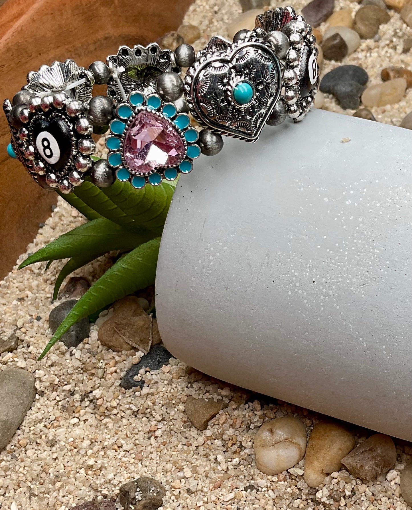 Lucky 8 Western Stretch Bracelet