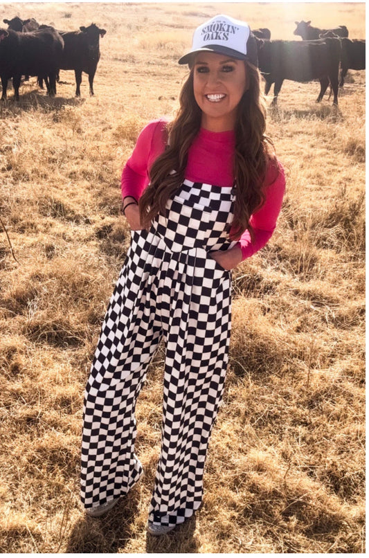 Checkerboard Babe Jumpsuit