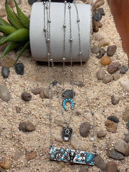 Desert Layers Turquoise Necklace Set